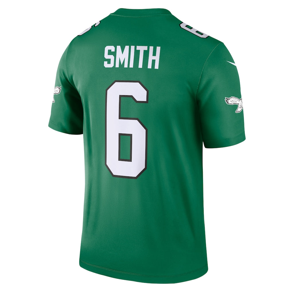 P.Eagles #6 DeVonta Smith Kelly Green Legend Player Performance Top Jersey football jersey product view 1