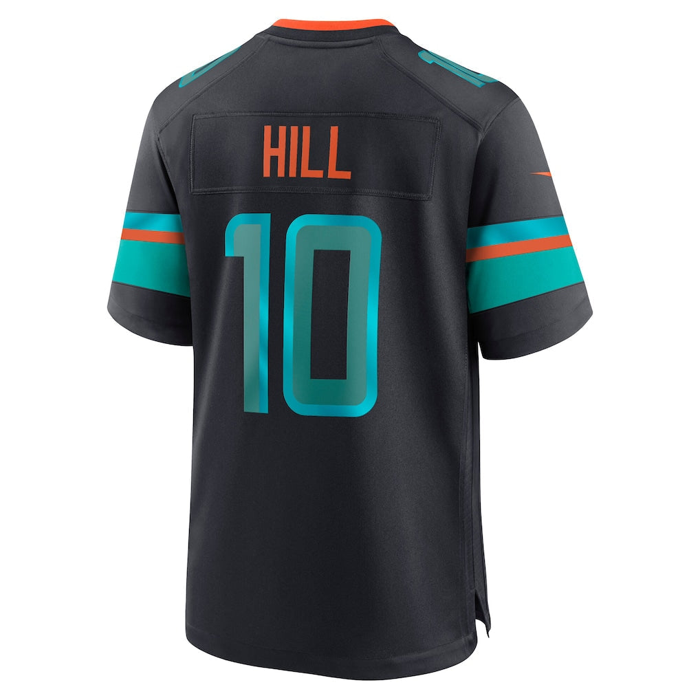 M.Dolphins #10 Tyreek Hill Pitch Blue 2025 Rivalries Collection Game Jersey football jersey product view 1