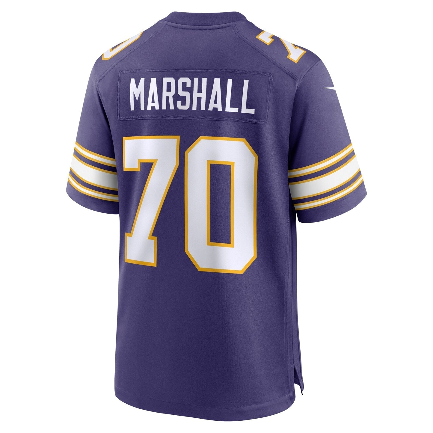 Jim Marshall Minnesota Vikings Classic Retired Jersey - Purple football jersey product view 3