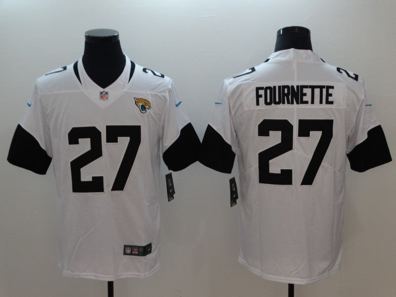 Men's Jacksonville Jaguars Leonard Fournette #27 White Game Player Jersey1 football jersey product view 1
