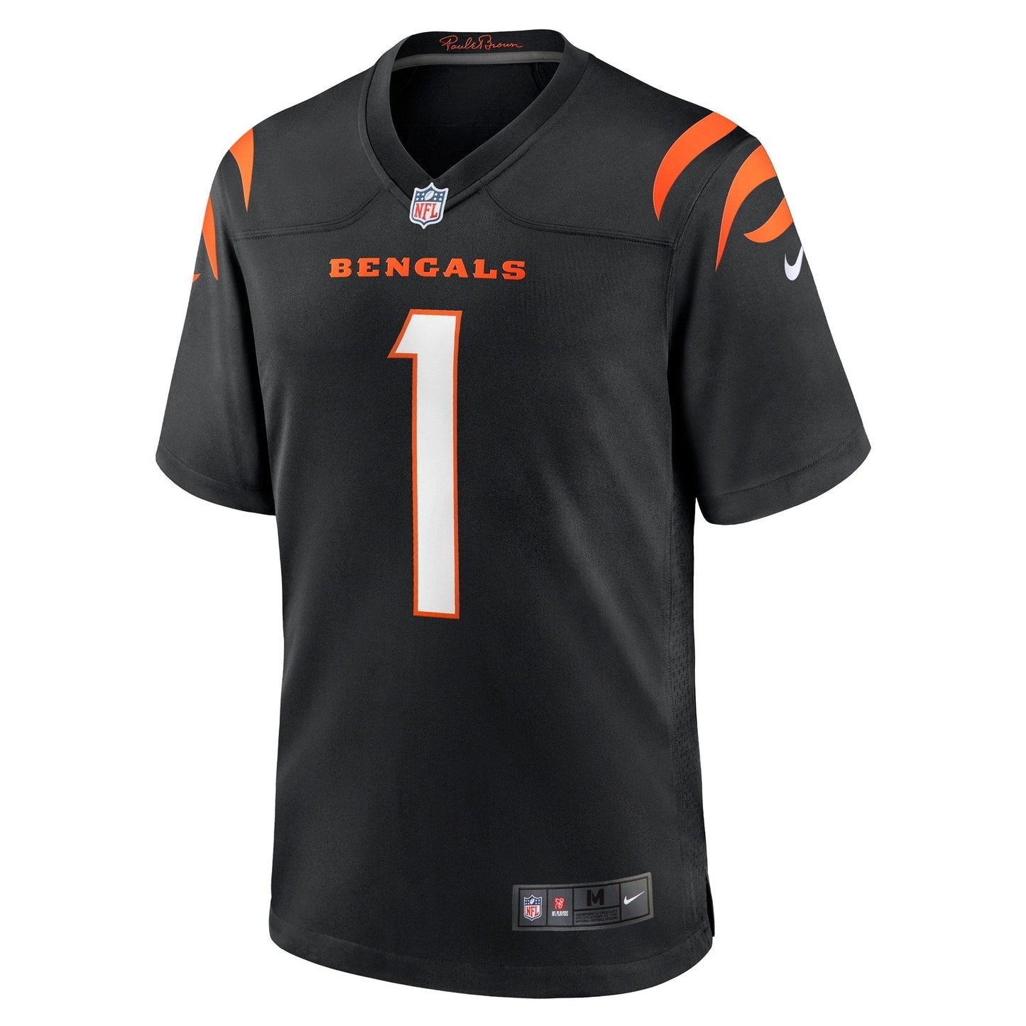 Ja'Marr Chase Cincinnati Bengals Game Jersey - Black football jersey product view 2