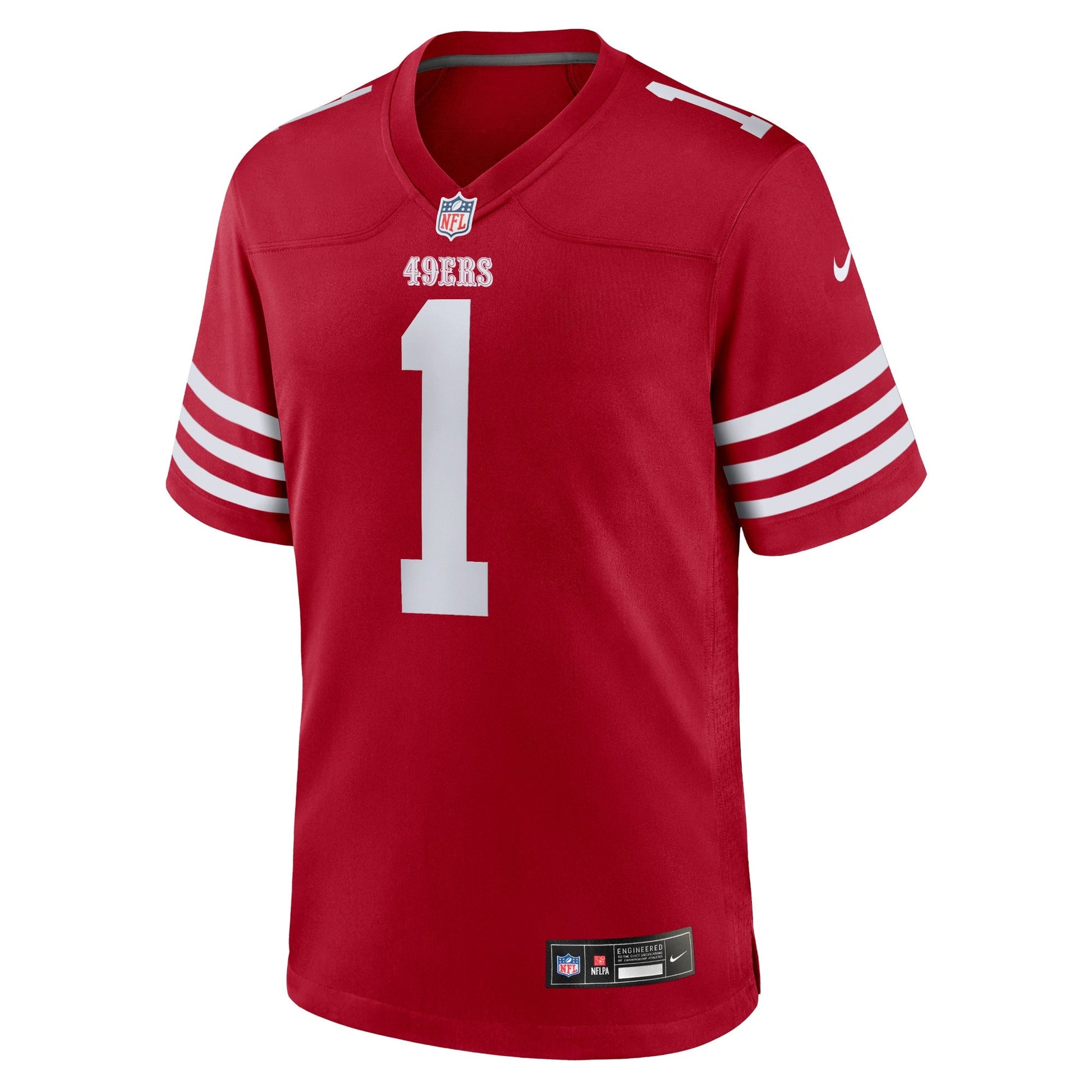 Deebo Samuel Sr San Francisco 49ers Game Jersey - Scarlet football jersey product view 2