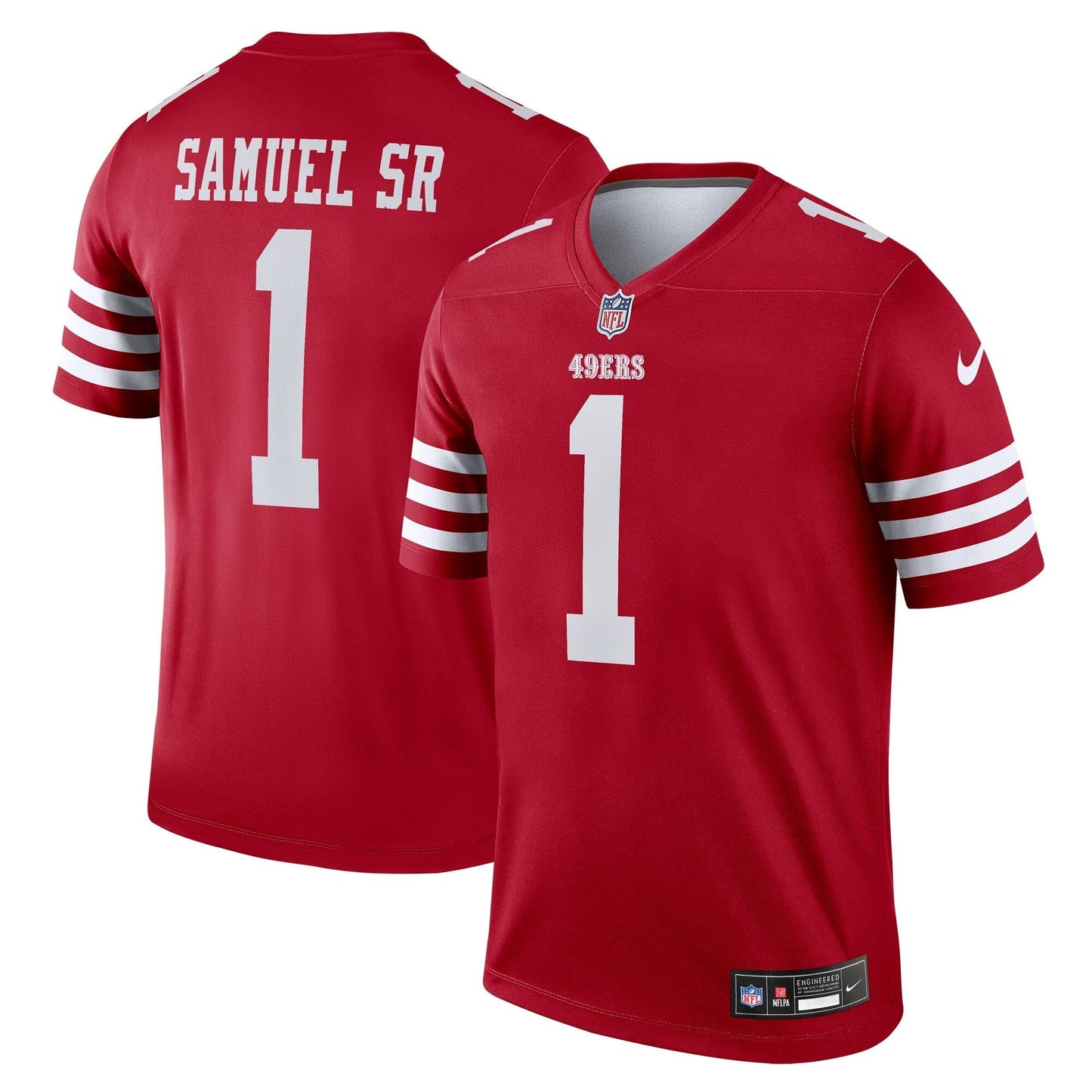 Deebo Samuel Sr San Francisco 49ers Legend Jersey - Scarlet football jersey product view 1