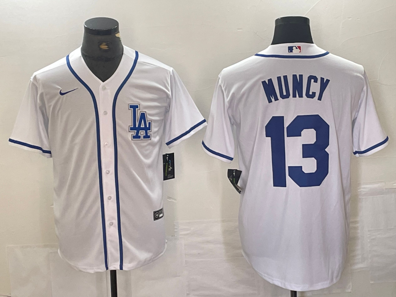 Men's Los Angeles Dodgers Max Muncy White Limited Player Jersey baseball jersey product view 1