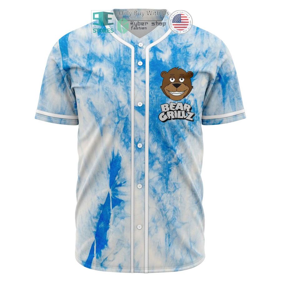 BEST Bear Grillz white blue Baseball Jersey Unisex T-shirt, Sweatshirt, Hoodie, Long Sleeve Tee - T-Shirt, Sweatshirt, Hoodie