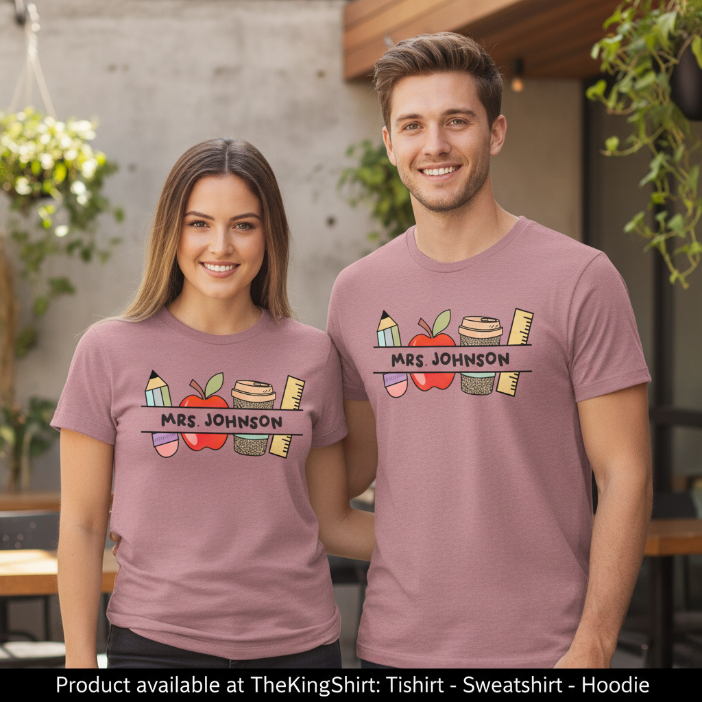 Customized Name Teacher Shirt - Personalized Tee Gift Unisex T-shirt, Sweatshirt, Hoodie, Long Sleeve Tee - T-Shirt, Sweatshirt, Hoodie