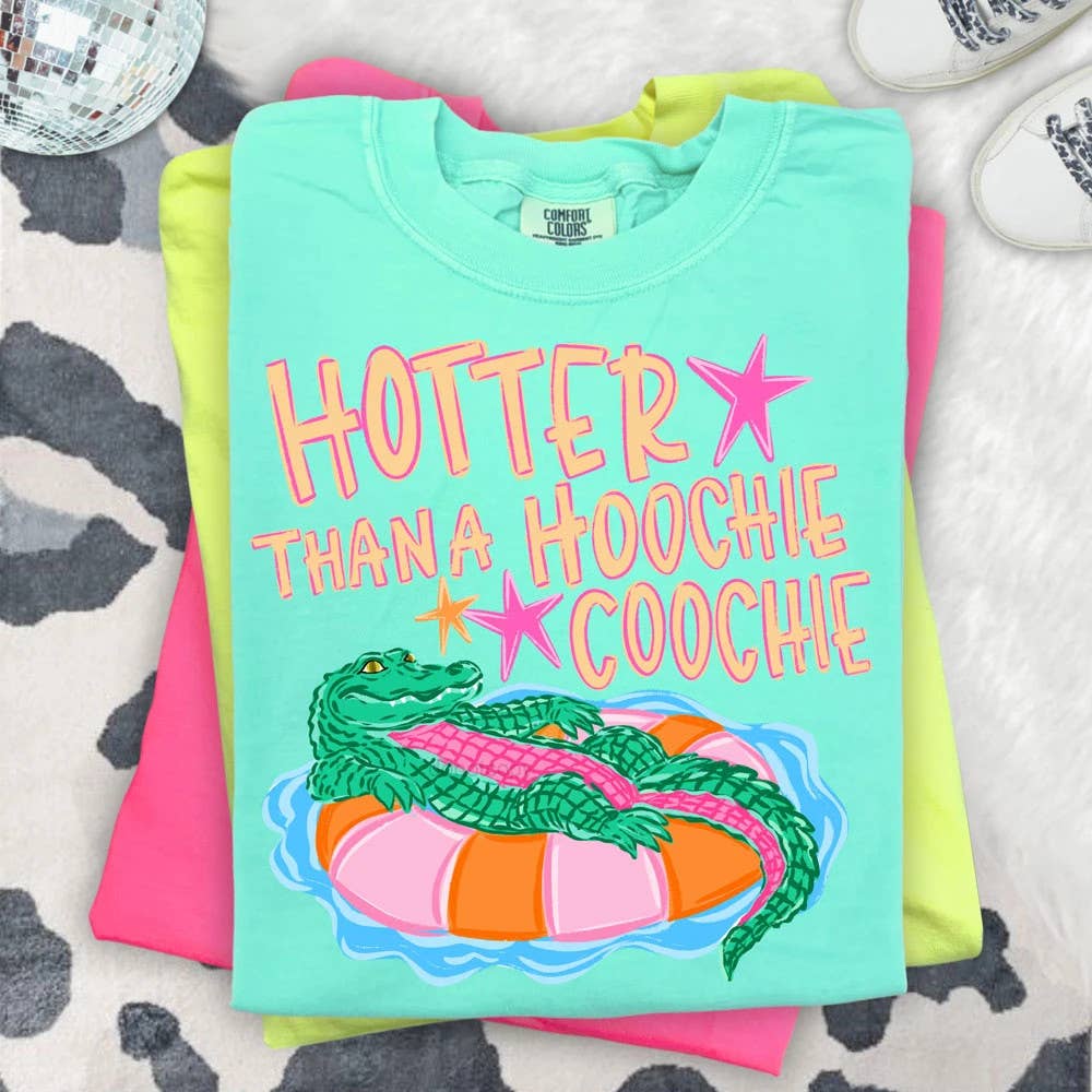 Hotter Than A Hoochie Coochie Gator Tee Unisex T-shirt, Sweatshirt, Hoodie, Long Sleeve Tee - T-Shirt, Sweatshirt, Hoodie
