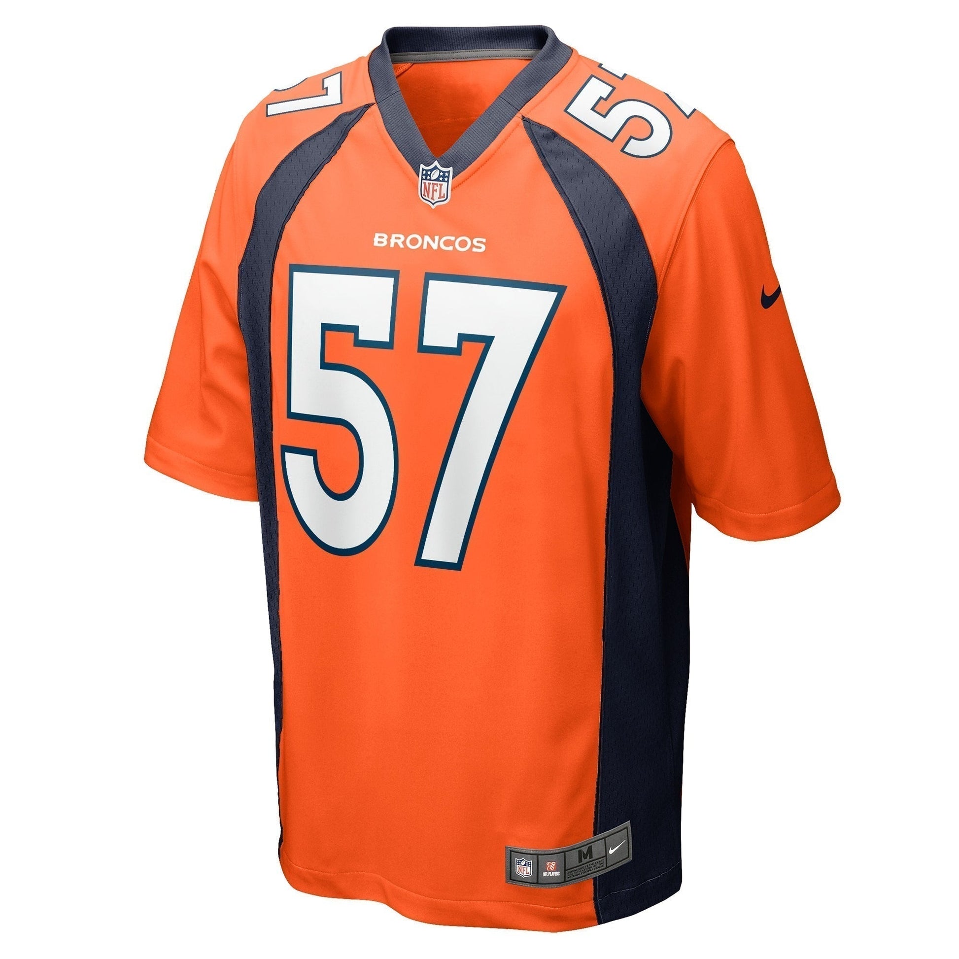 Ben Niemann Denver Broncos Team Game Jersey - Orange football jersey product view 2