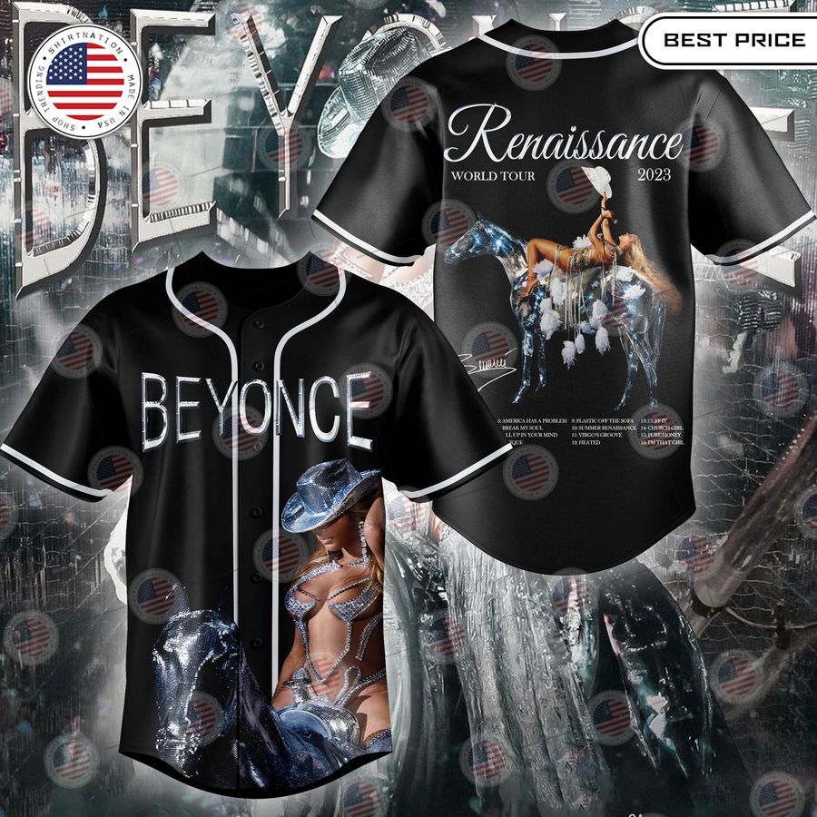 BEST Beyonce Renaissance world tour 2023 Baseball Jersey Unisex T-shirt, Sweatshirt, Hoodie, Long Sleeve Tee - T-Shirt, Sweatshirt, Hoodie