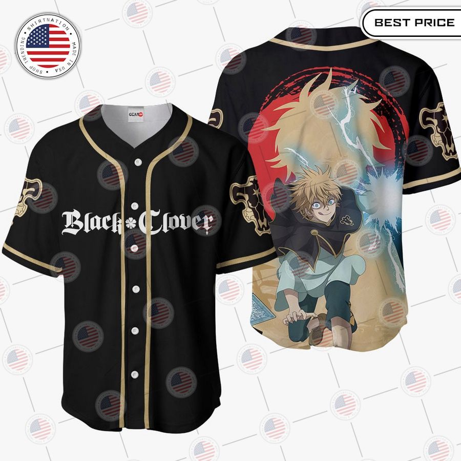 BEST Black Clover Luck Voltia Baseball Jersey Unisex T-shirt, Sweatshirt, Hoodie, Long Sleeve Tee - T-Shirt, Sweatshirt, Hoodie