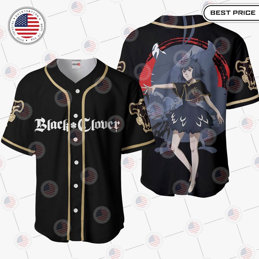 BEST Black Clover Secre Swallowtail Baseball Jersey Unisex T-shirt, Sweatshirt, Hoodie, Long Sleeve Tee - T-Shirt, Sweatshirt, Hoodie