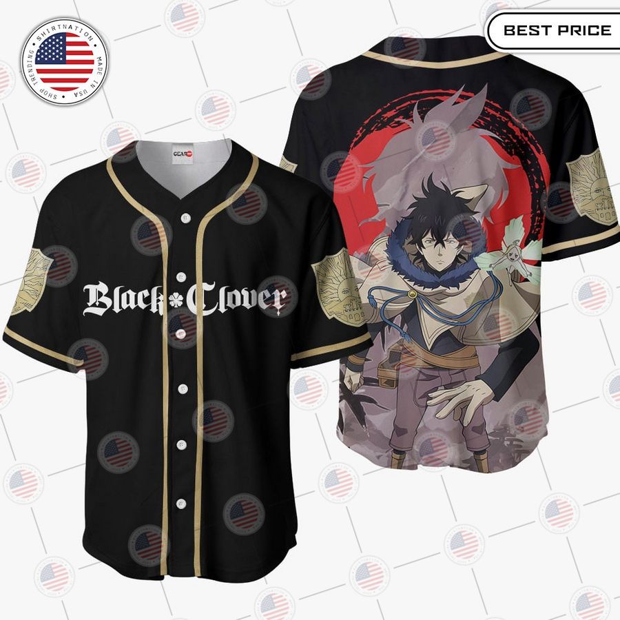 BEST Black Clover Yuno Grinberryall Baseball Jersey Unisex T-shirt, Sweatshirt, Hoodie, Long Sleeve Tee - T-Shirt, Sweatshirt, Hoodie