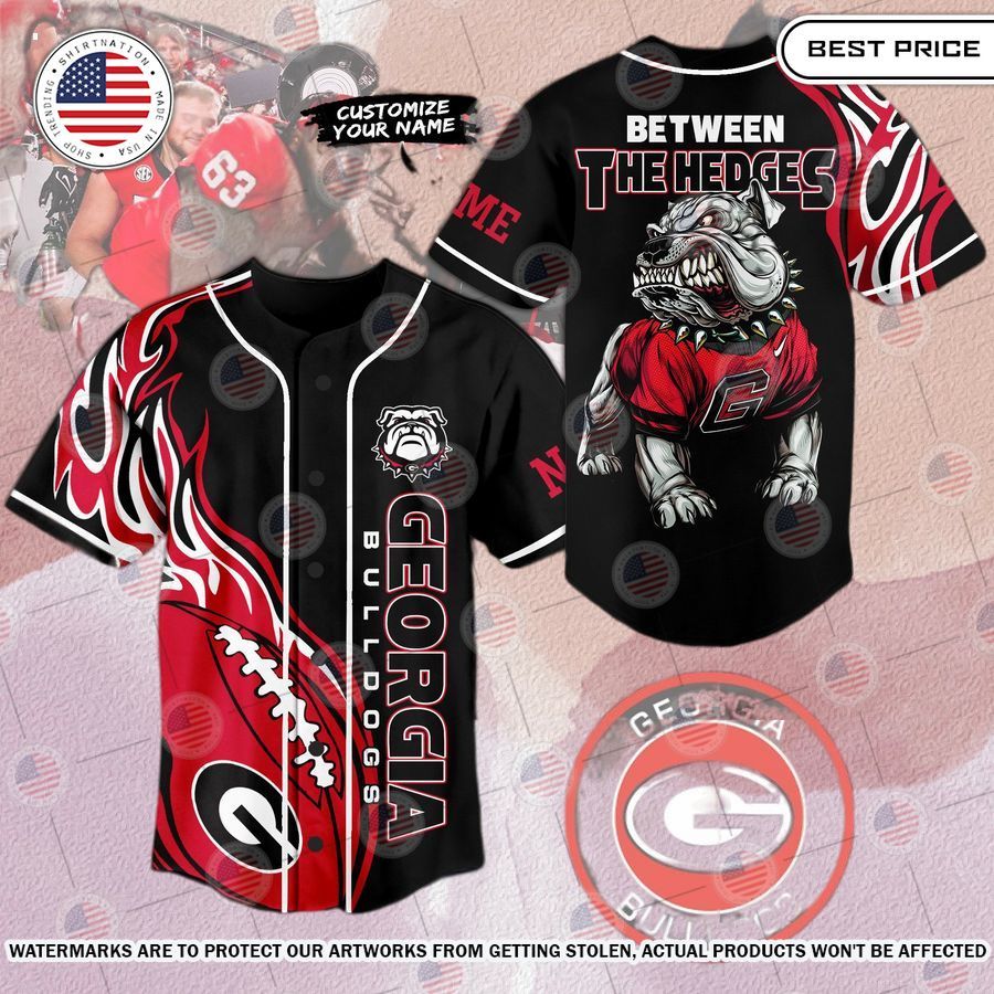BEST Georgia Bulldogs Between the Hedges Custom Jersey Unisex T-shirt, Sweatshirt, Hoodie, Long Sleeve Tee - T-Shirt, Sweatshirt, Hoodie