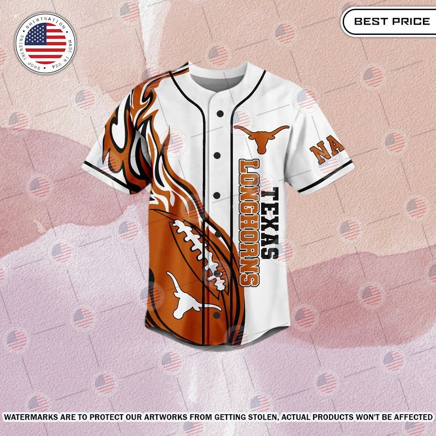 BEST Hook 'em Horns Texas Longhorns Custom Baseball Jersey Unisex T-shirt, Sweatshirt, Hoodie, Long Sleeve Tee - T-Shirt, Sweatshirt, Hoodie