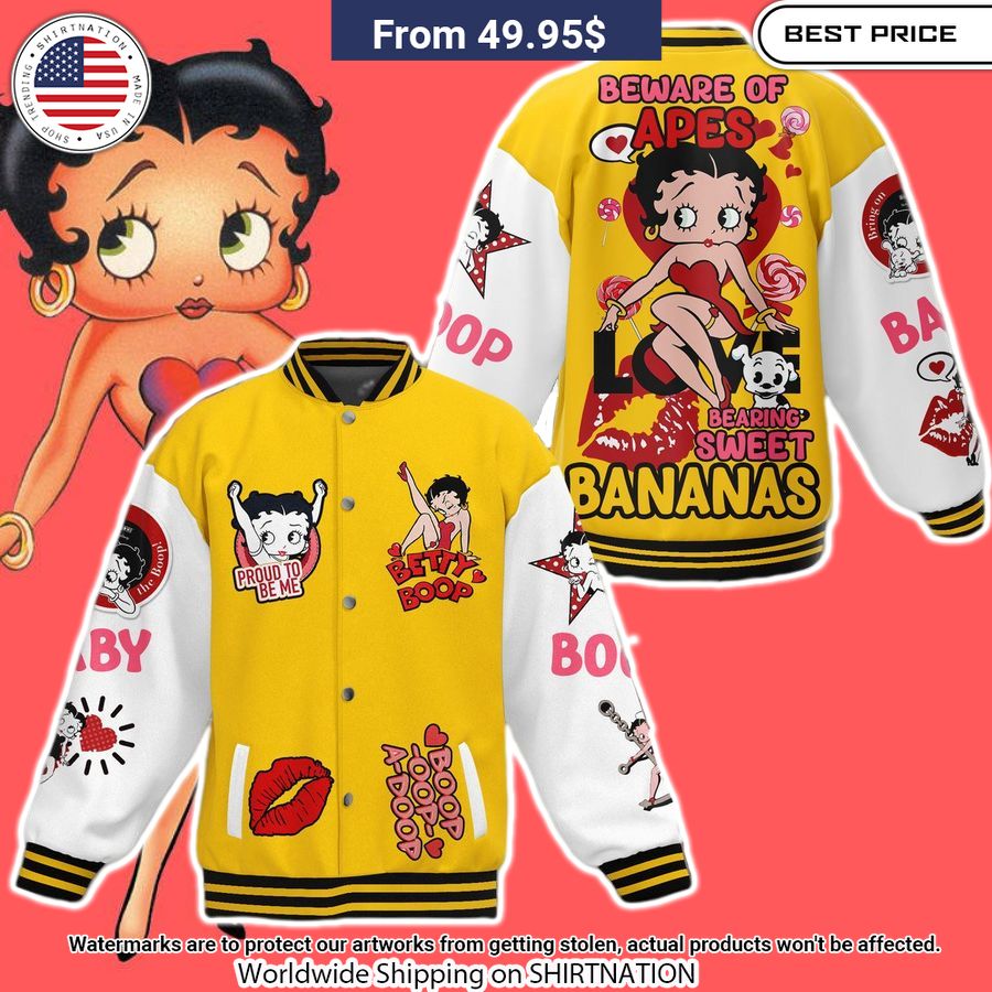 Betty Boop Proud To Be Me Baseball Jacket Unisex T-shirt, Sweatshirt, Hoodie, Long Sleeve Tee - T-Shirt, Sweatshirt, Hoodie