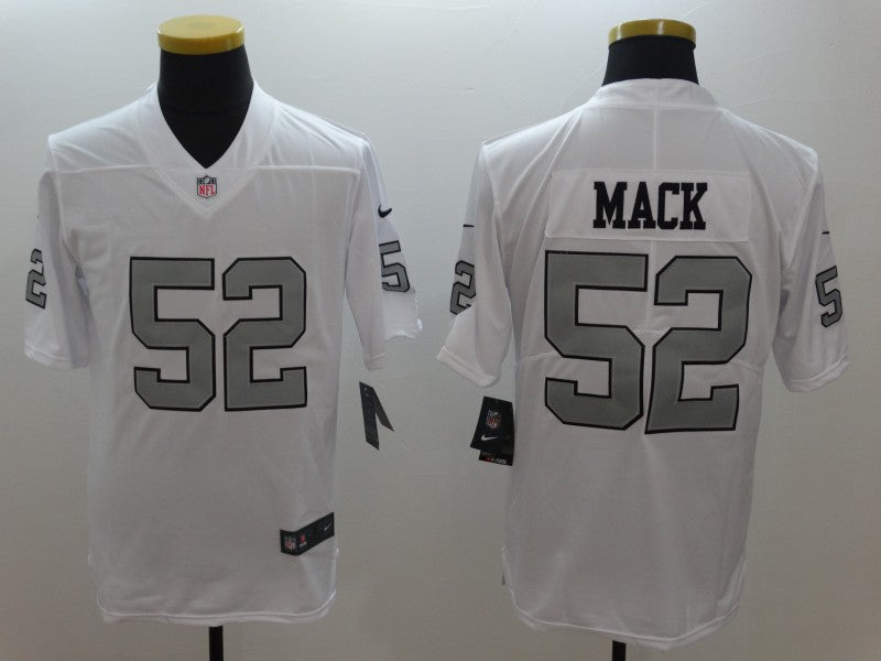 Men's Las Vegas Raiders Khalil Mack White Player Game Jersey football jersey product view 1