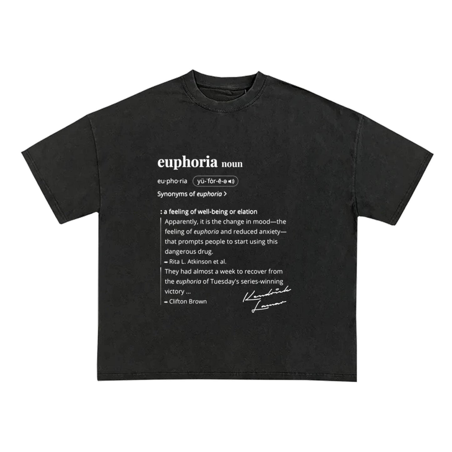 Kendrick Lamar Euphoria Graphic T-Shirt - Casual Streetwear Unisex T-shirt, Sweatshirt, Hoodie, Long Sleeve Tee - T-Shirt, Sweatshirt, Hoodie