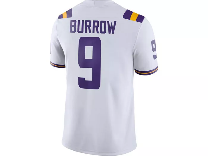Joe Burrow LSU Tigers Men's Player Game Jersey football jersey product view 2