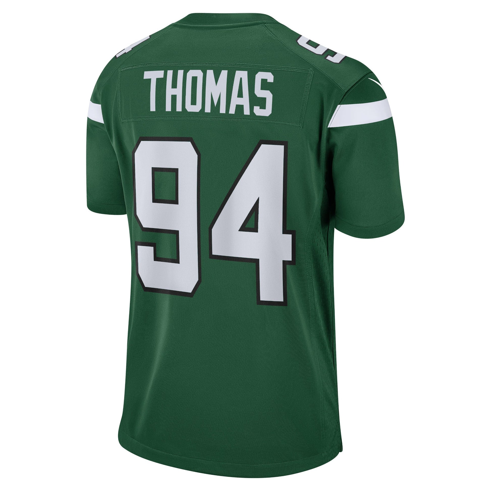 Solomon Thomas New York Jets Game Jersey - Gotham Green football jersey product view 3