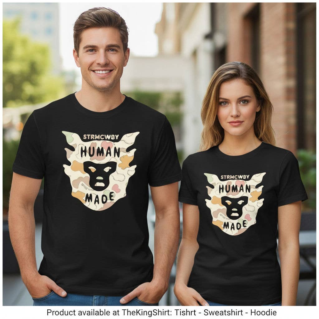 Strmcwby X Human Made Graphic Tee - Wearable Art Unisex T-shirt, Sweatshirt, Hoodie, Long Sleeve Tee - T-Shirt, Sweatshirt, Hoodie