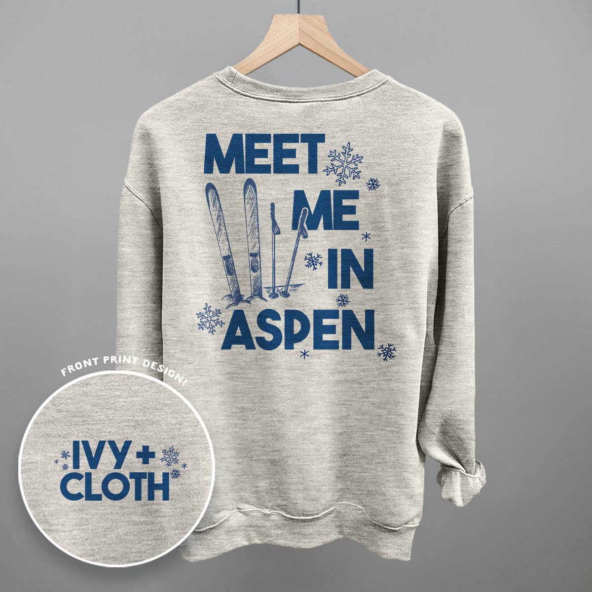 Meet Me in Aspen (Back Print) Unisex T-shirt, Sweatshirt, Hoodie, Long Sleeve Tee - T-Shirt, Sweatshirt, Hoodie
