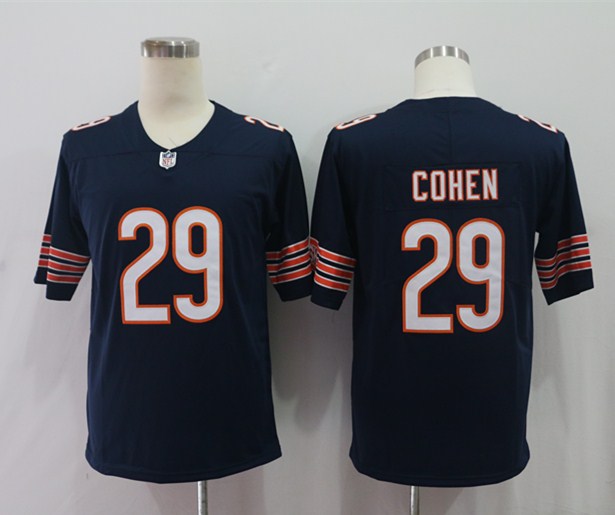 Men's Chicago Bears Tarik Cohen Navy Vapor Limited Jersey football jersey product view 1