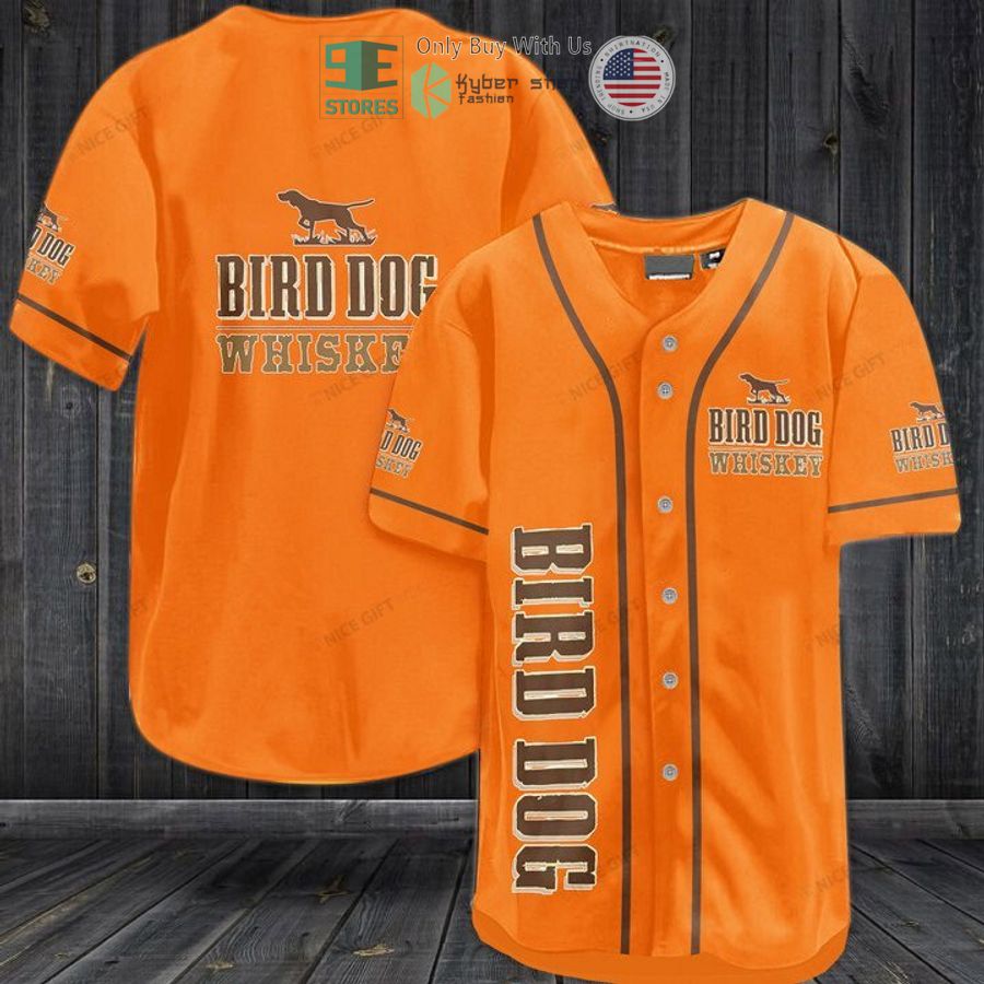 BEST Bird Dog Whiskey logo orange Baseball Jersey Unisex T-shirt, Sweatshirt, Hoodie, Long Sleeve Tee - T-Shirt, Sweatshirt, Hoodie