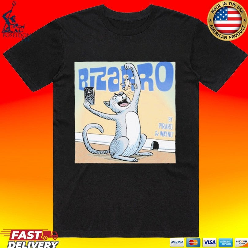 Bizarro Cat And Mouse By Piraro & Wayno T-shirt Unisex T-shirt, Sweatshirt, Hoodie, Long Sleeve Tee - T-Shirt, Sweatshirt, Hoodie