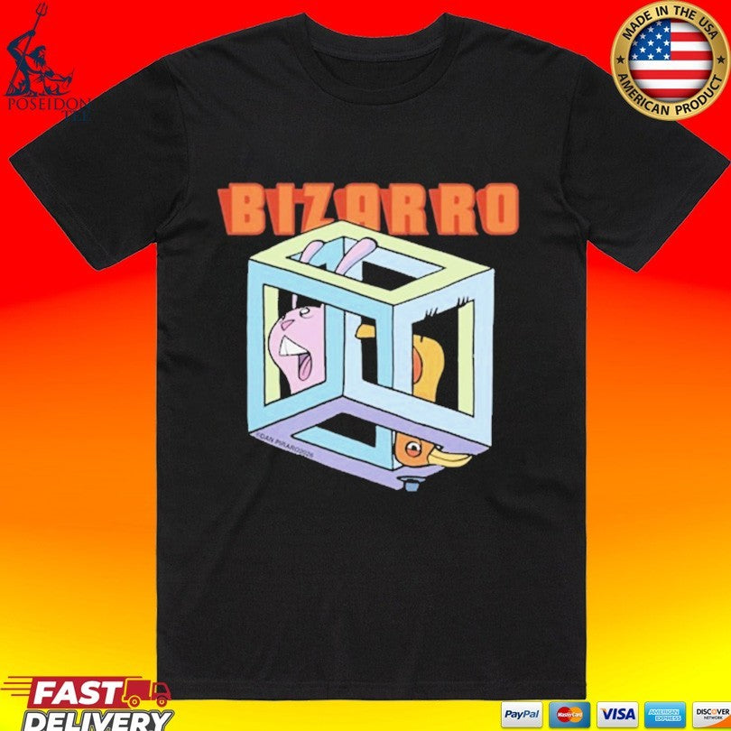 Bizarro Escher Cube T-shirt Unisex T-shirt, Sweatshirt, Hoodie, Long Sleeve Tee - T-Shirt, Sweatshirt, Hoodie