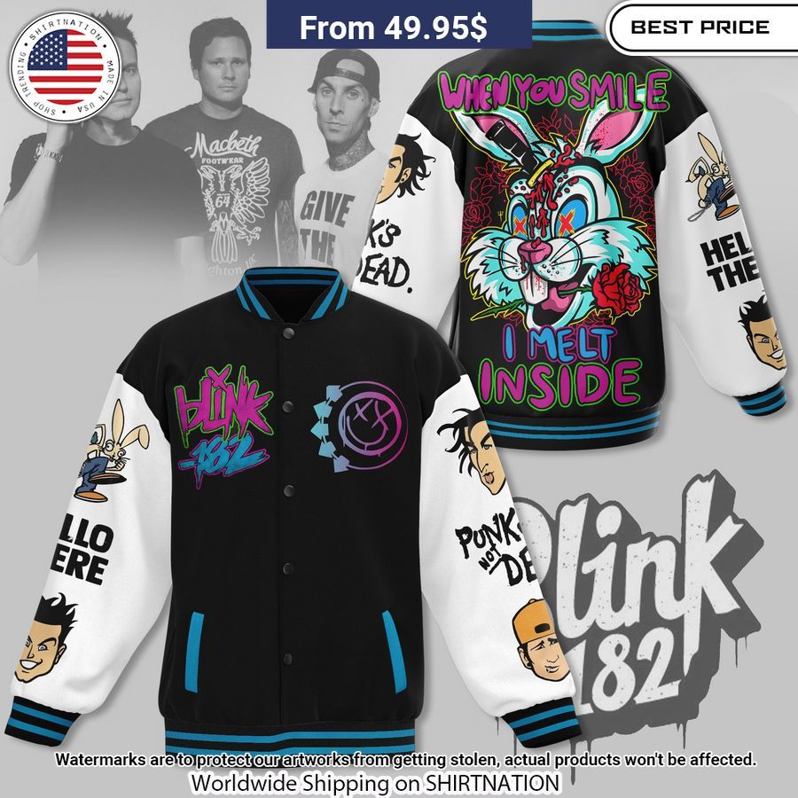 Blink 182 First Date Baseball Jacket Unisex T-shirt, Sweatshirt, Hoodie, Long Sleeve Tee - T-Shirt, Sweatshirt, Hoodie