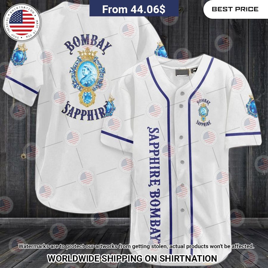 Bombay Sapphire Baseball Shirt Unisex T-shirt, Sweatshirt, Hoodie, Long Sleeve Tee - T-Shirt, Sweatshirt, Hoodie