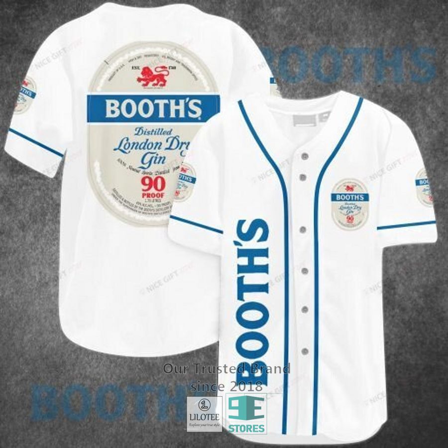 Booth S Gin Baseball Jersey Unisex T-shirt, Sweatshirt, Hoodie, Long Sleeve Tee - T-Shirt, Sweatshirt, Hoodie