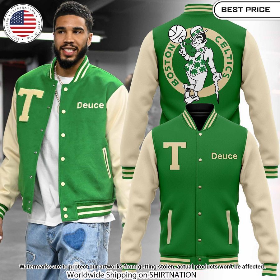 Boston Celtics Jayson Tatum Baseball Jacket Unisex T-shirt, Sweatshirt, Hoodie, Long Sleeve Tee - T-Shirt, Sweatshirt, Hoodie