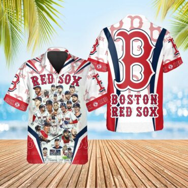 Boston Red Sox All-Stars Tribute Hawaiian Shirt Unisex T-shirt, Sweatshirt, Hoodie, Long Sleeve Tee - T-Shirt, Sweatshirt, Hoodie