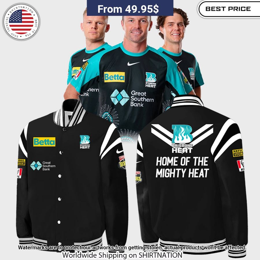 Brisbane Heat Colin Munro Baseball Jacket Unisex T-shirt, Sweatshirt, Hoodie, Long Sleeve Tee - T-Shirt, Sweatshirt, Hoodie