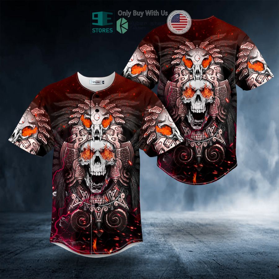 BEST Brocade Pattern 8 Native Skull Baseball Jersey Unisex T-shirt, Sweatshirt, Hoodie, Long Sleeve Tee - T-Shirt, Sweatshirt, Hoodie