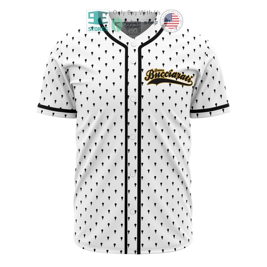 BEST Bruno Bucciarati Jojo's Bizarre Adventure Baseball Jersey Unisex T-shirt, Sweatshirt, Hoodie, Long Sleeve Tee - T-Shirt, Sweatshirt, Hoodie