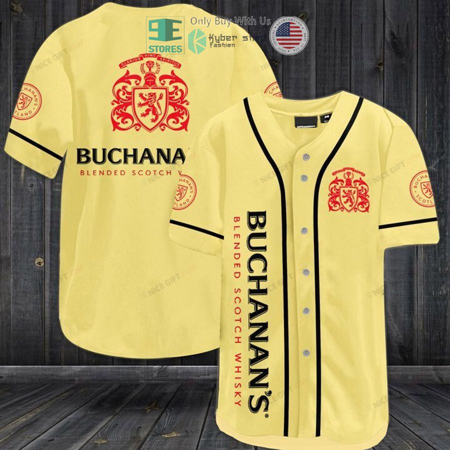 BEST Buchanan's Blended Scotch Whisky logo Baseball Jersey Unisex T-shirt, Sweatshirt, Hoodie, Long Sleeve Tee - T-Shirt, Sweatshirt, Hoodie