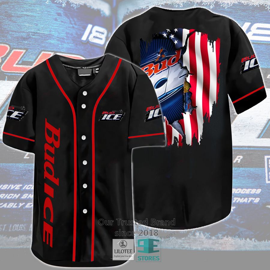 Bud Ice Baseball Jersey Unisex T-shirt, Sweatshirt, Hoodie, Long Sleeve Tee - T-Shirt, Sweatshirt, Hoodie