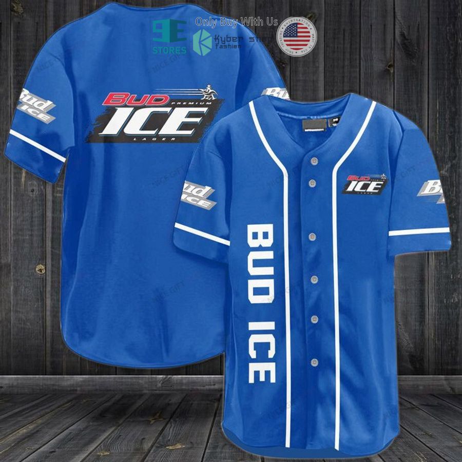 BEST Bud Ice logo blue Baseball Jersey Unisex T-shirt, Sweatshirt, Hoodie, Long Sleeve Tee - T-Shirt, Sweatshirt, Hoodie