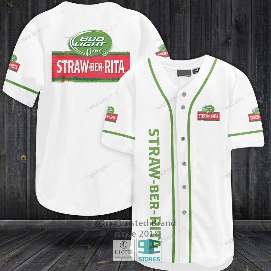 Bud Light Straw Ber Rita Baseball Jersey Unisex T-shirt, Sweatshirt, Hoodie, Long Sleeve Tee - T-Shirt, Sweatshirt, Hoodie