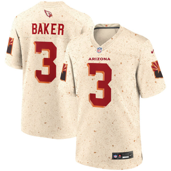 Budda Baker Arizona Cardinals 2025 Rivalries Collection Jersey - Natural football jersey product view 1