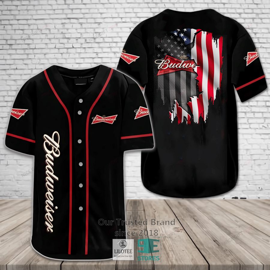 Budweiser Baseball Jersey Unisex T-shirt, Sweatshirt, Hoodie, Long Sleeve Tee - T-Shirt, Sweatshirt, Hoodie