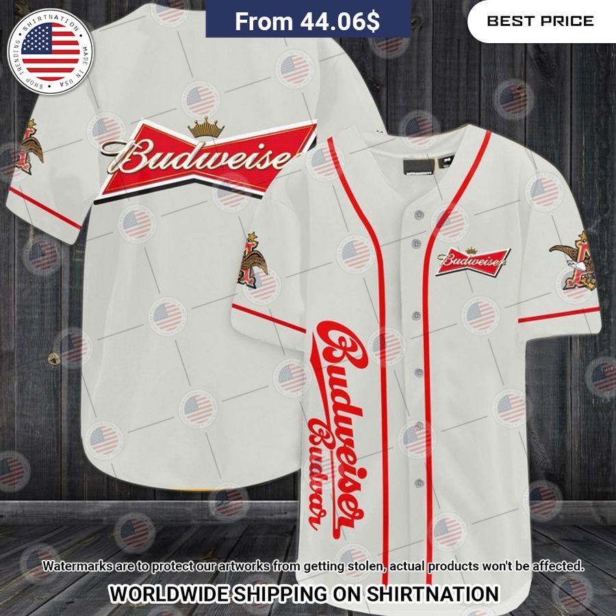 Budweiser Baseball Shirt Unisex T-shirt, Sweatshirt, Hoodie, Long Sleeve Tee - T-Shirt, Sweatshirt, Hoodie