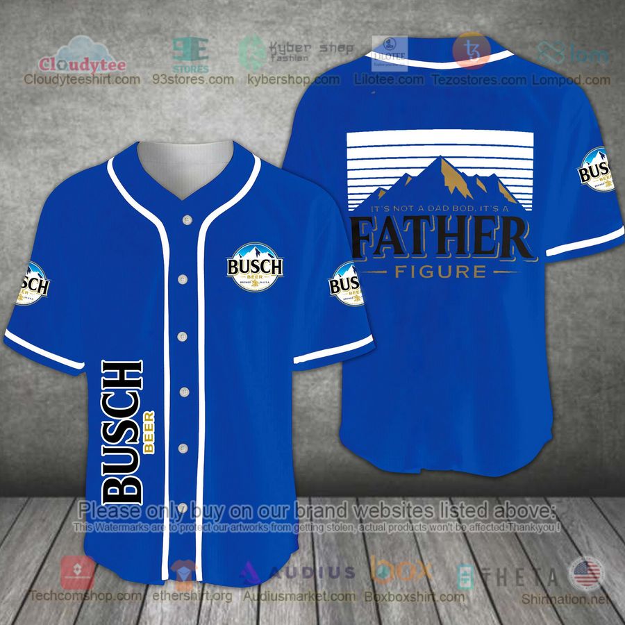 HOT Busch Beer It's not a Dad Bod It's A Father Baseball Jersey Shirt Unisex T-shirt, Sweatshirt, Hoodie, Long Sleeve Tee - T-Shirt, Sweatshirt, Hoodie