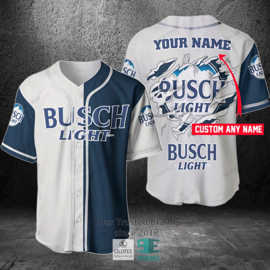 Busch Light Your Name Baseball Jersey Unisex T-shirt, Sweatshirt, Hoodie, Long Sleeve Tee - T-Shirt, Sweatshirt, Hoodie