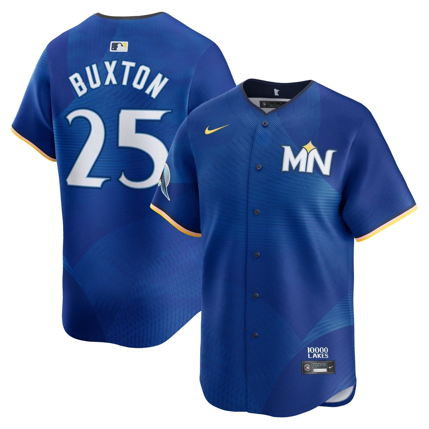 Byron Buxton Minnesota Twins City Connect Jersey - Royal Blue baseball jersey product view 1