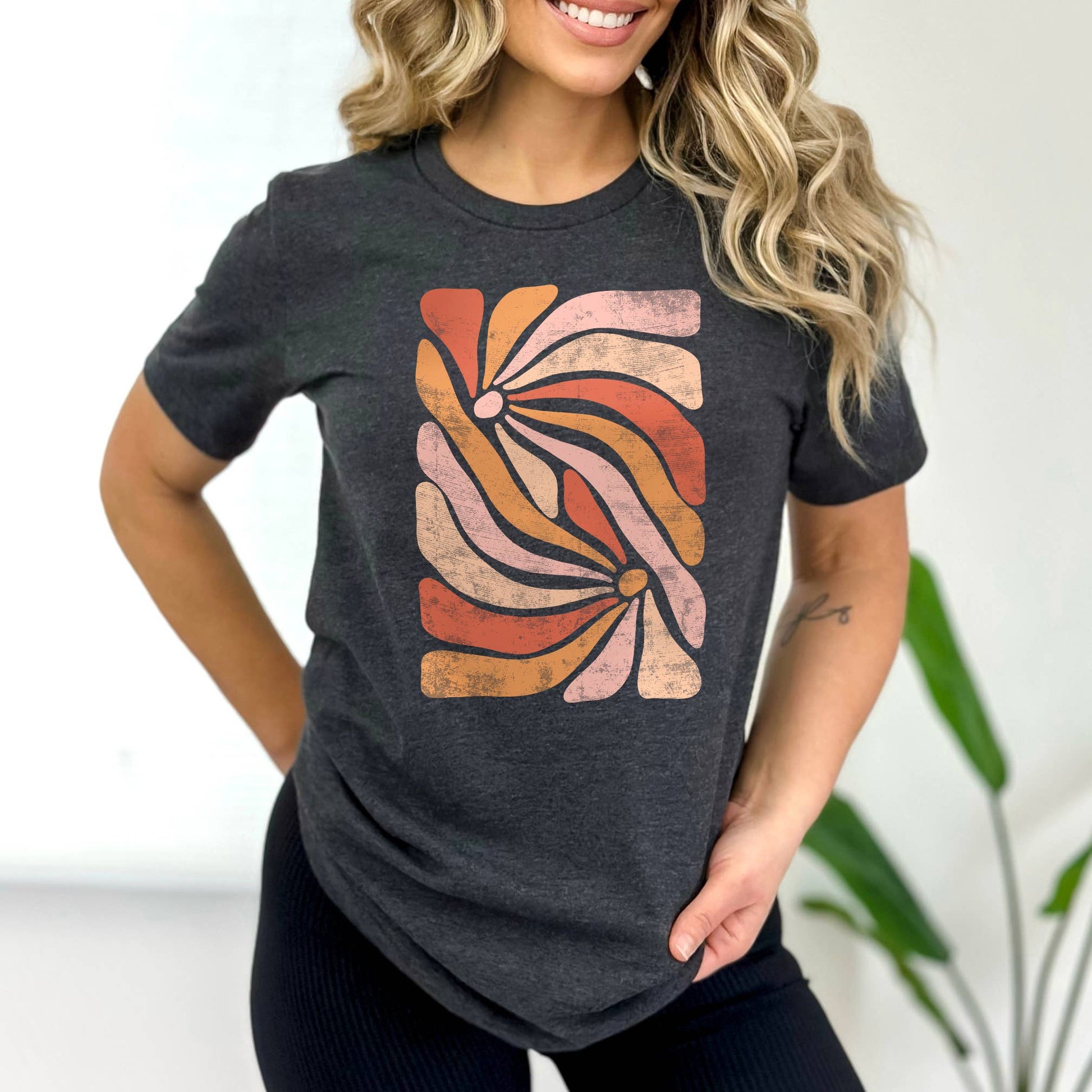Swirling Flowers Tee | Floral | Sizes XS-2XL Unisex T-shirt, Sweatshirt, Hoodie, Long Sleeve Tee - T-Shirt, Sweatshirt, Hoodie
