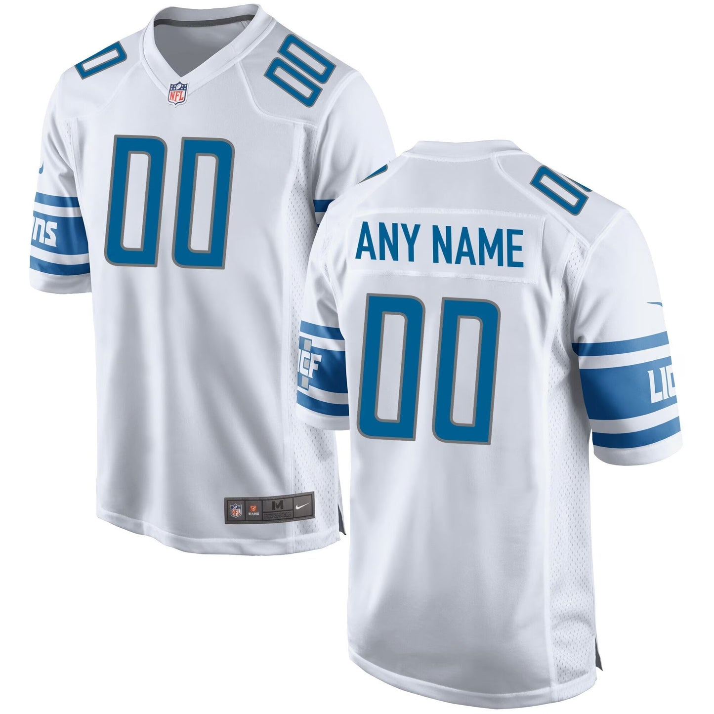 Custom Detroit Lions Jersey football jersey product view 1