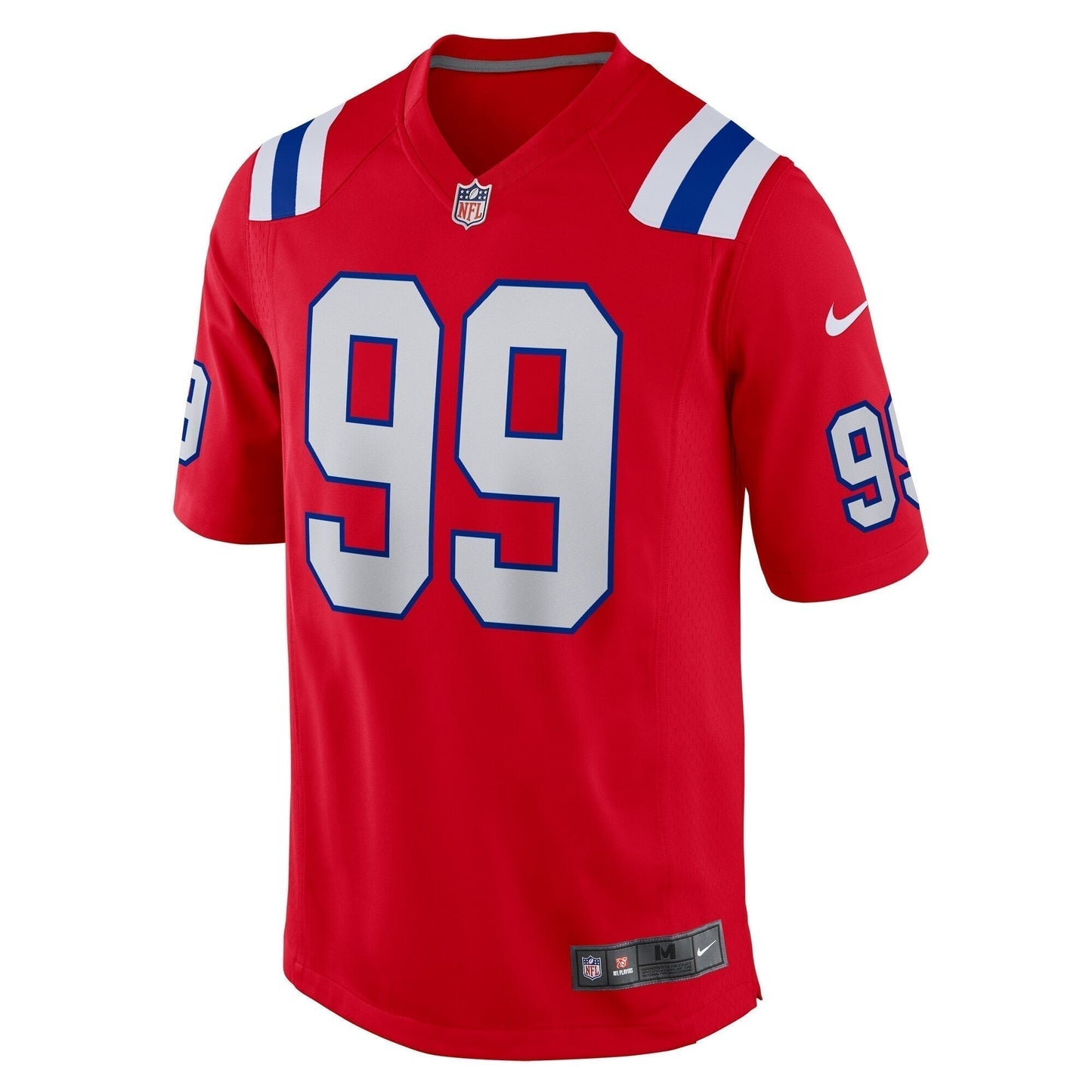 Keion White New England Patriots Alternate Team Game Jersey - Red football jersey product view 2